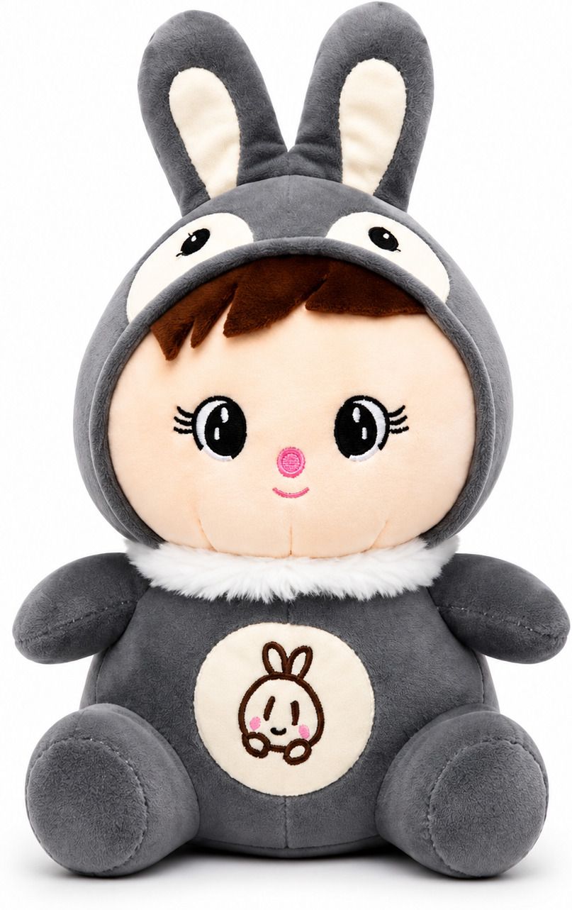 poshampaa Adorable Rabbit Bunny Doll with Floppy Ears – Super Soft Stuffed Toy for Kids - 32 cm-picture-27