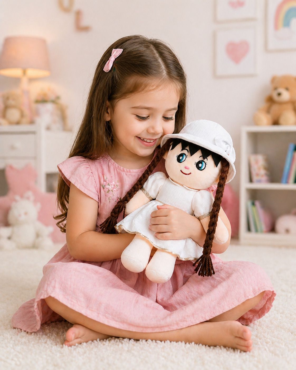 Queen Dolly Doll for Kids 2–4 Years | Soft Plush Cute Doll Toy for Girls - 37 cm-image-46
