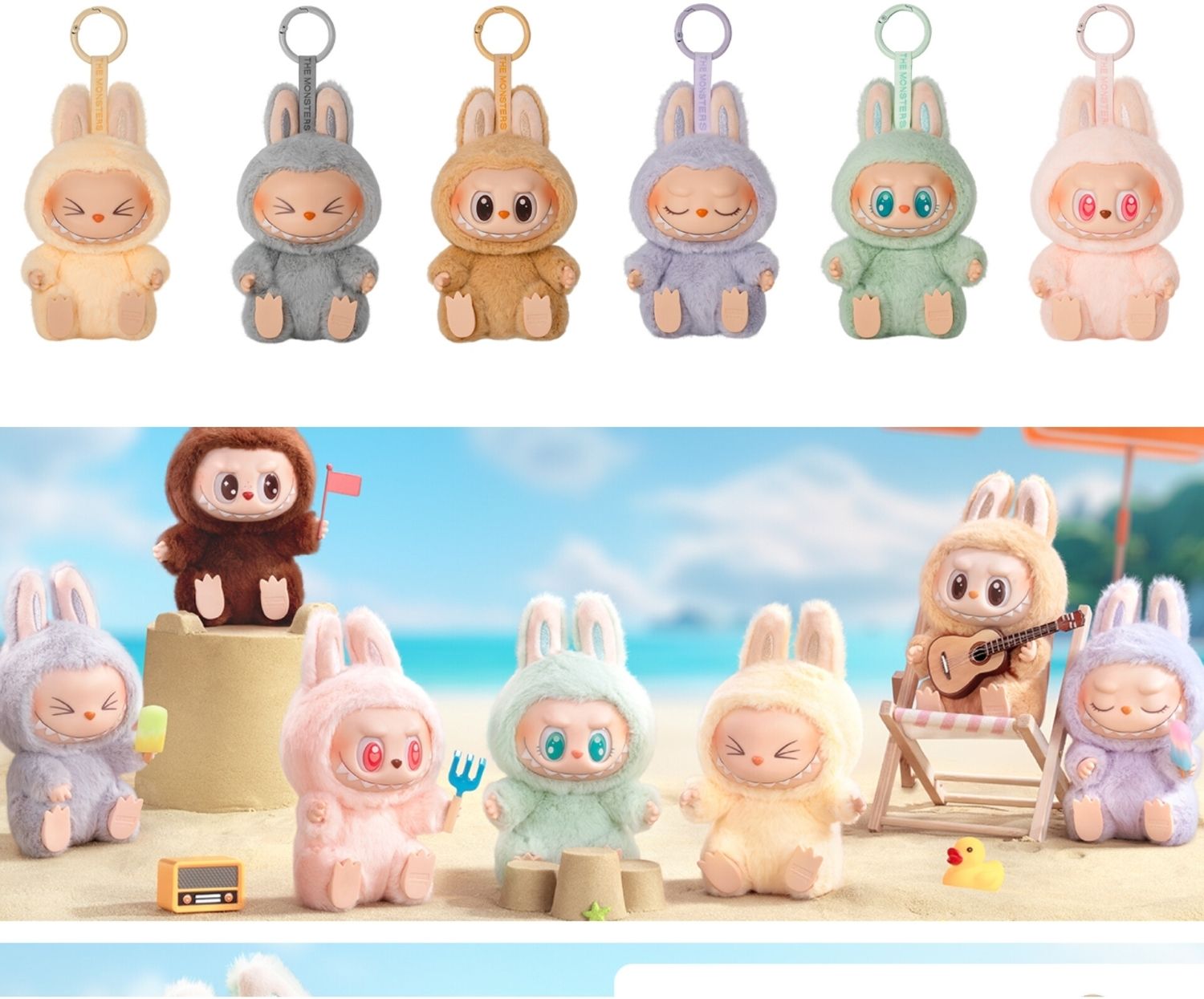 Labubu Doll Soft Plush Toy with Signature Mischievous Smile have a seat - 17 cm