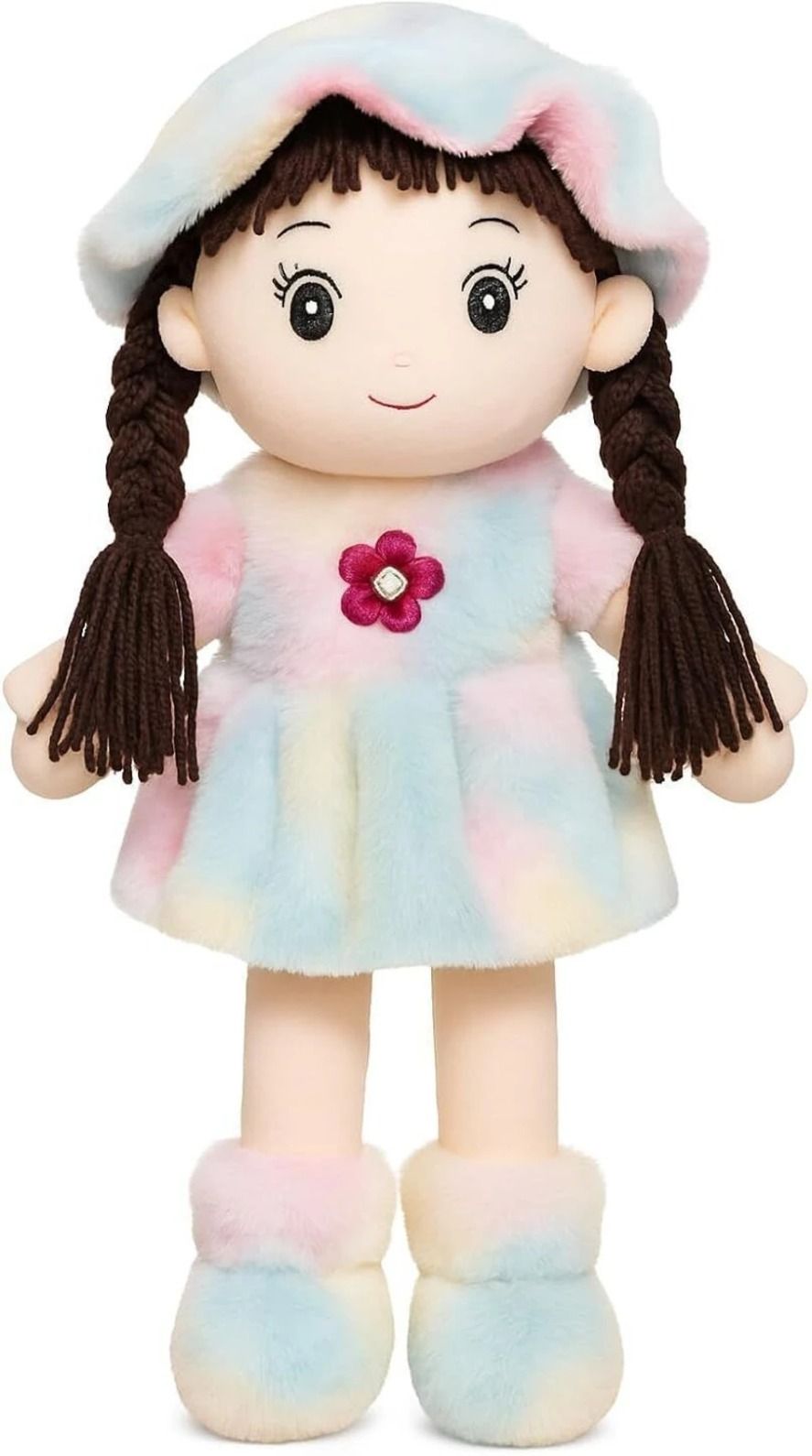 bestlook Rainbow Plush Girl Doll Premium Soft Toy - 32 cm-picture-29