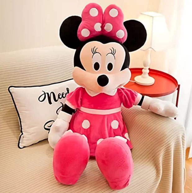 Minnie Mouse Teddy Stuffed Toys size for kids -45 cm (Pink)- 45 cm-image-49