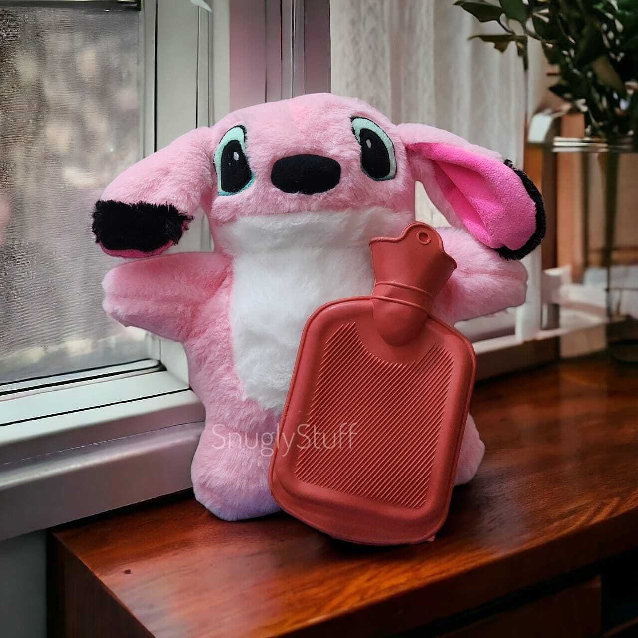 Stitch Teddy Bear Hot Water Bag for Soothing Relaxation and Period Cramp Relief - 30 cm-image-49