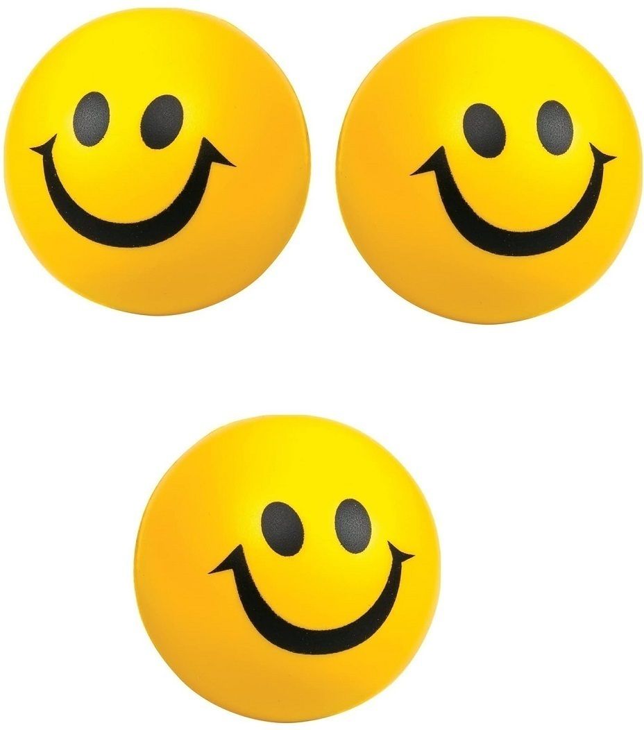 magrido Stress Reliever Smile Ball I Cute Face Soft Squeeze Sponge Ball Kids, Adults- 10 cm-picture-39