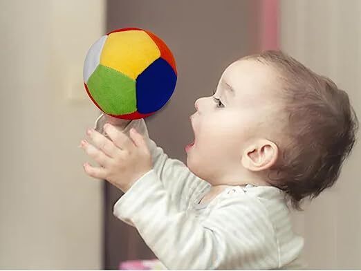 Soft Rattle Ball for Kids (10cm) | Premium Plush Sound Toy for Baby Playtime - 7 cm-image-21