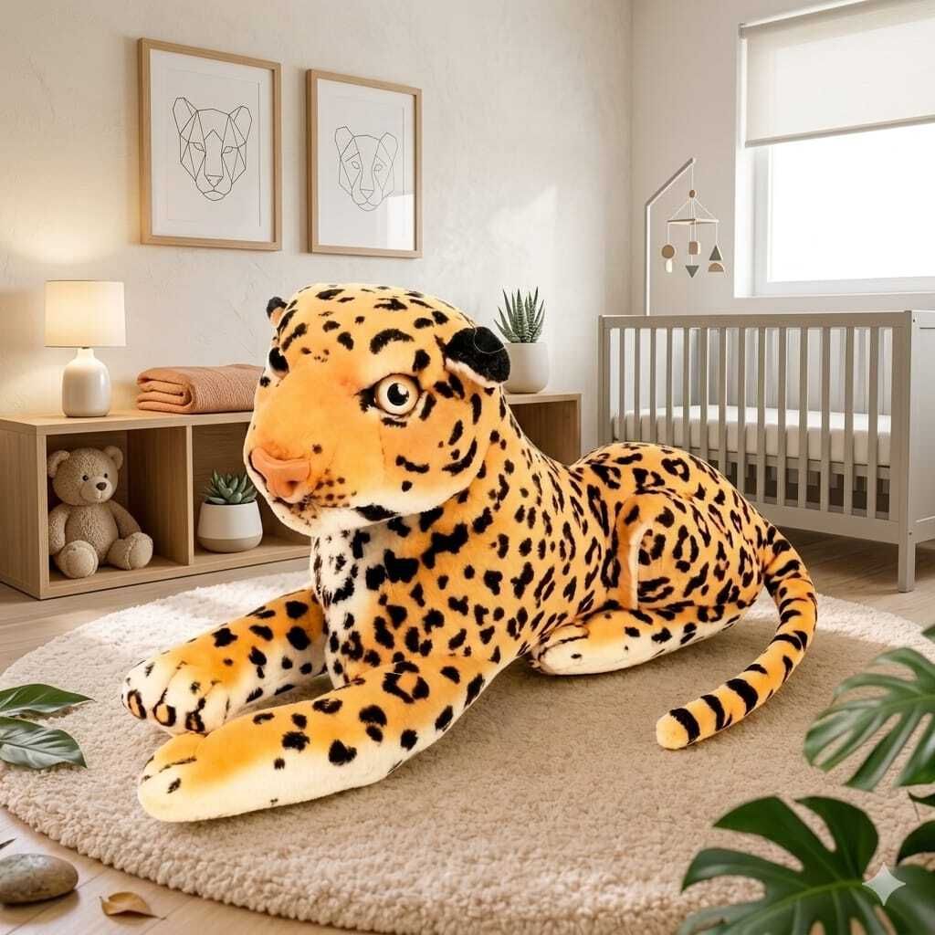intelligent Leopard Panther Soft Toy (IND*25)Stuffed For Kids - 15 cm-picture-16