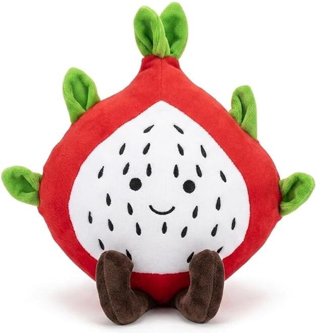 tinytotem Dragon Fruits Soft Toy for Kids, Cute Plush Stuffed Teddy Ultra Soft Fruits 30cm - 30 cm-picture-34