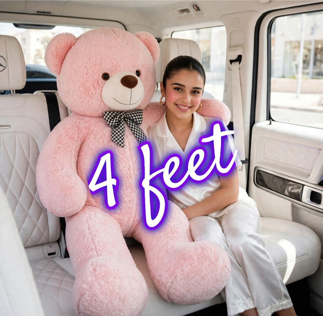 Jumbo 4 Feet Pink Teddy Bear Soft Plush Toy for Girls and Couples - 48 inch-image-14