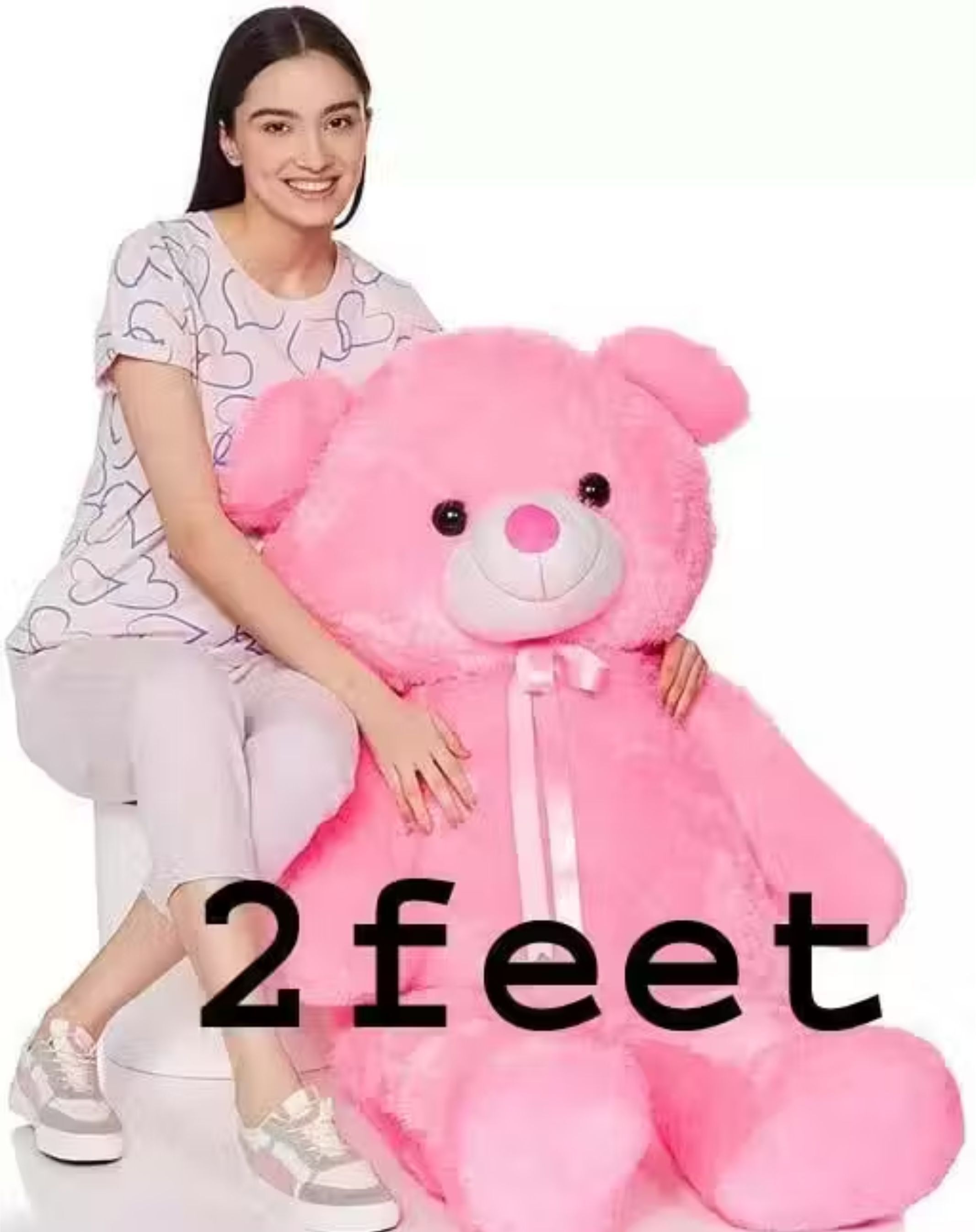 2 Feet Pink Teddy Bear - 60 cm-image-47
