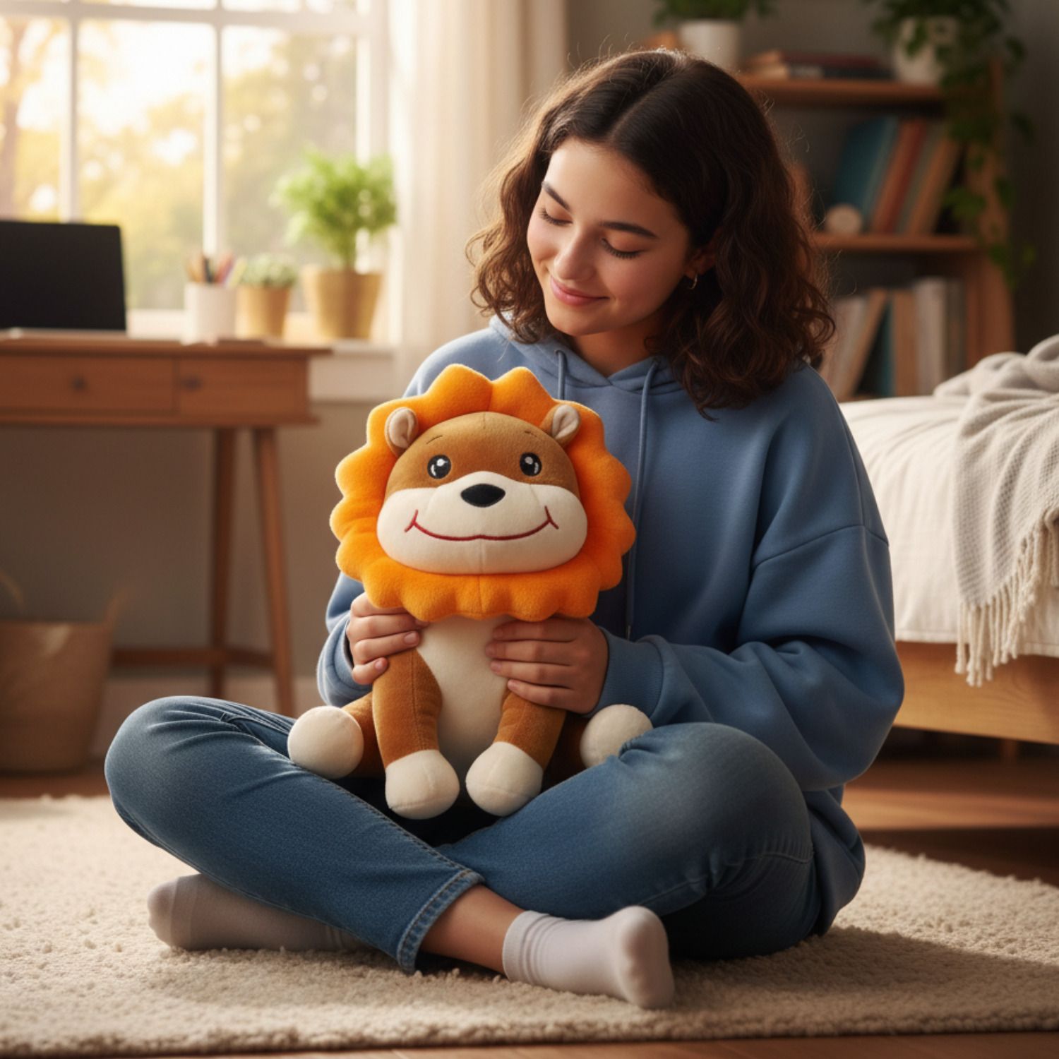 Simba Lion Soft Toy is filled with premium-quality PP Cotton - 30 cm-image-43