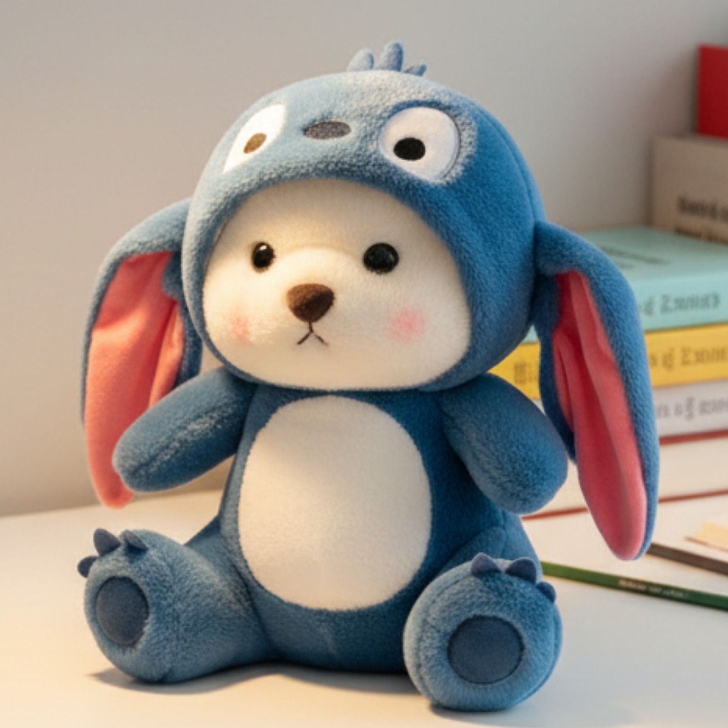jr jack & rose Soft Plush Blue Teddy Bear Hoodie Doll - 30 cm-picture-11