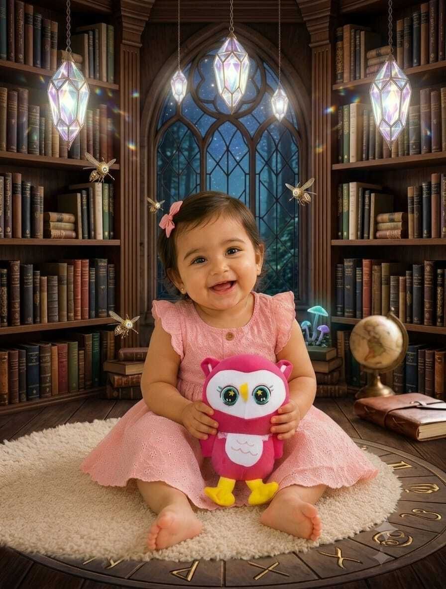 tiny tales Cartoon Owl Plush Soft(IND*1221) Stuffed Toy Kid - 21 cm-picture-31