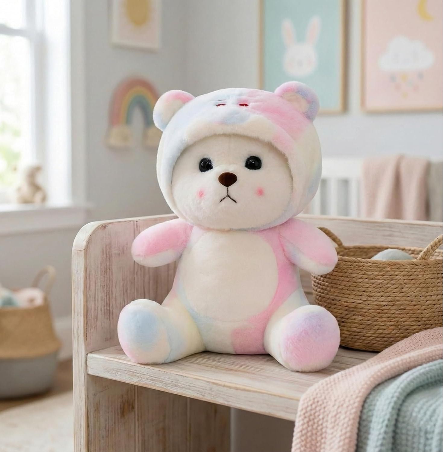 Rainbow Huddy Bear Plush - 30 cm-image-41