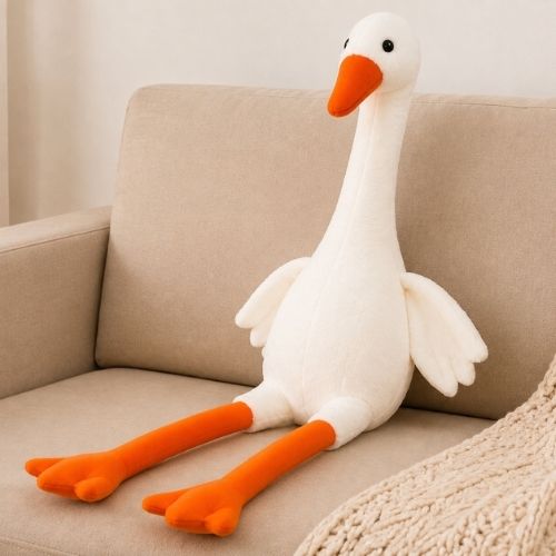Long Leg Duck Stuffed Plush Toy Soft Animal Pillow Decorative Gift for Kids - 70 cm-image-28