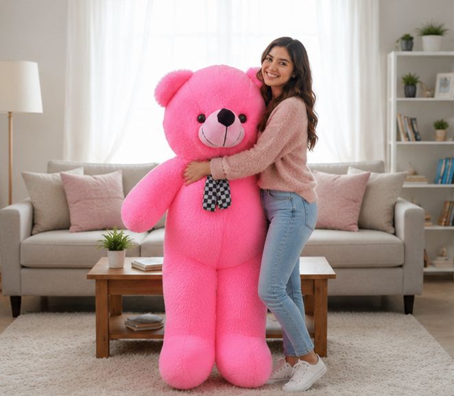 rsy Pink 3 Feet soft Teddy Bear (90 Cm)Pink - 90 cm-picture-48