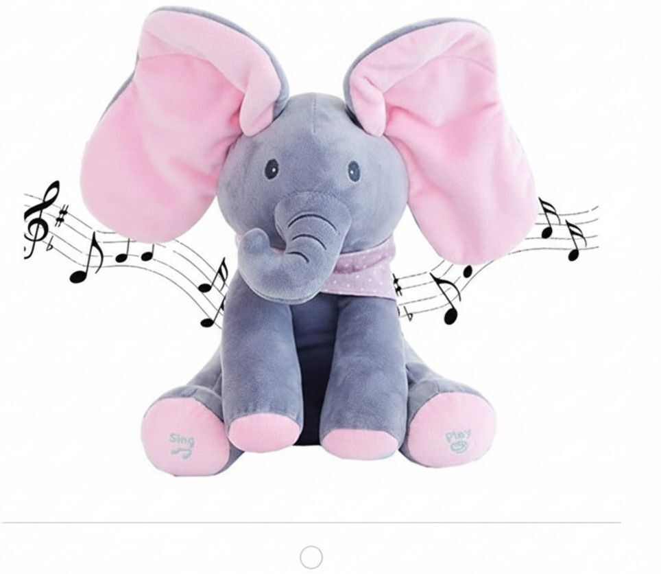 bitline Elephant Stuff Toy for Baby Toddlers Musical Soft Plush Toy Flappy Ears - 80 mm-picture-31