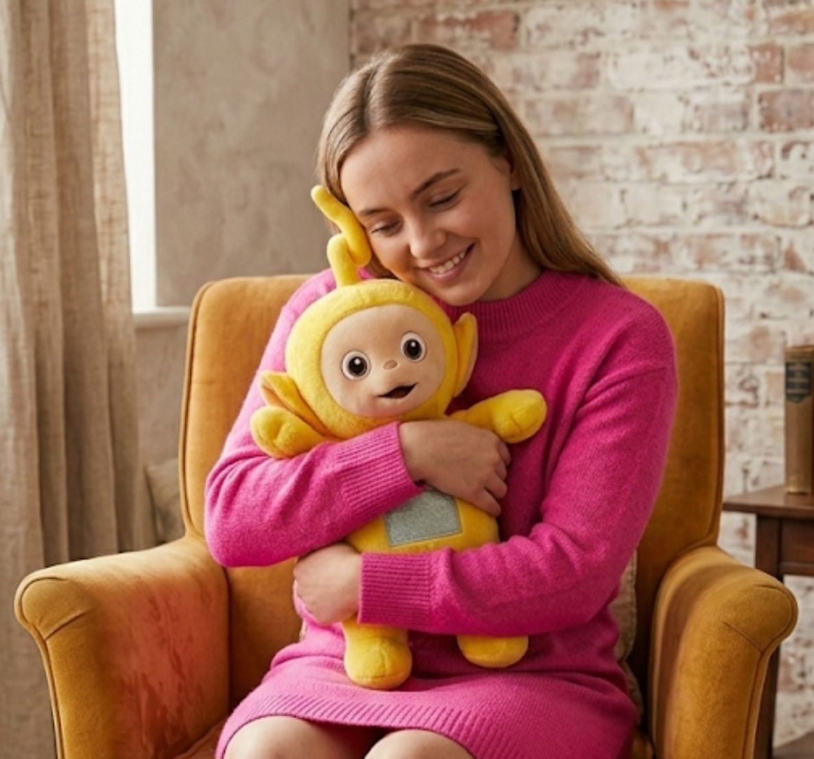 coming wave Teletubbies Laa-Laa Lala Soft Plush Toy - 35 cm-picture-12