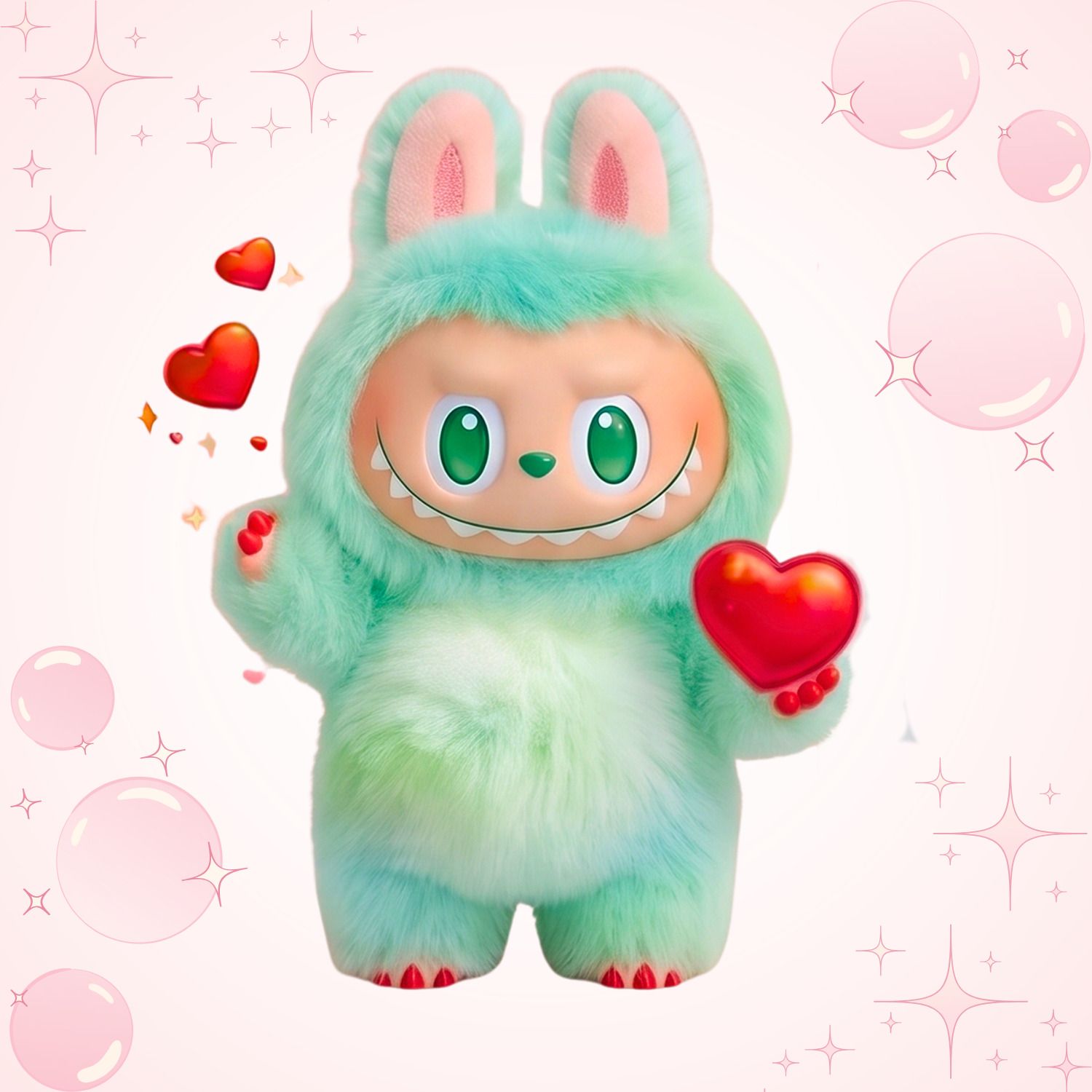 echoshop Cute LABUBU Toy Surprise Monster Doll Collectible Figurine - 17 cm-picture-3