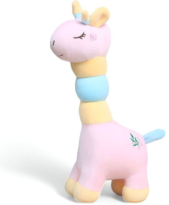 coming wave Rainbow Giraffe Plush Toy – Soft & Huggable Stuffed Animal for Kids & Home Décor - 35 cm-picture-0