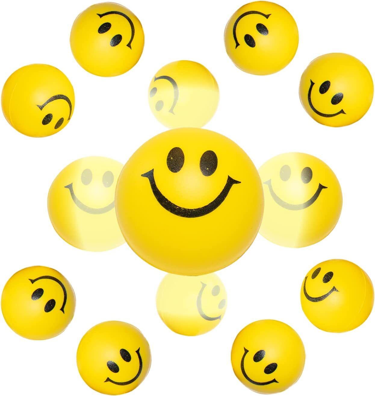 3pc Smiley Stress Balls for Anxiety, Toy Squeeze Balls for Hand Therapy - 6 cm-image-37