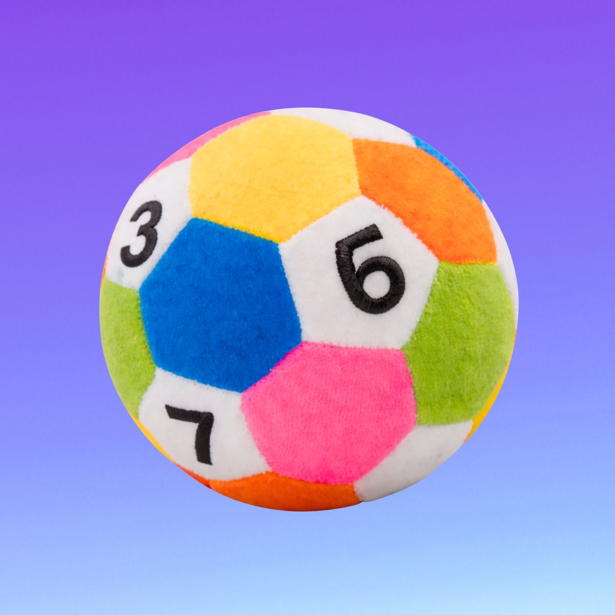 123 Ball Soft Toy 14 cm Multicolor Play Ball | Baby Sensory Ball - 14 cm-image-49