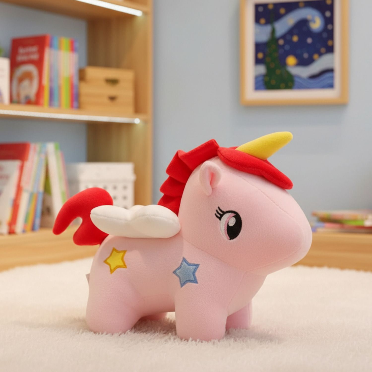 Unicorn Teddy Soft Toy with Wings – Premium Plush Doll for Kids - 30 cm-image-24