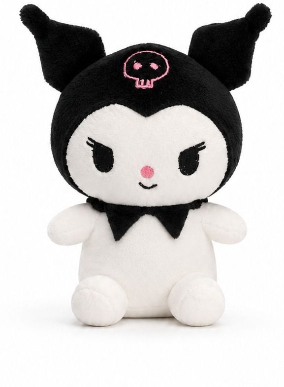 Cute Kuromi Style Plush Soft Toy - 15 cm-image-32