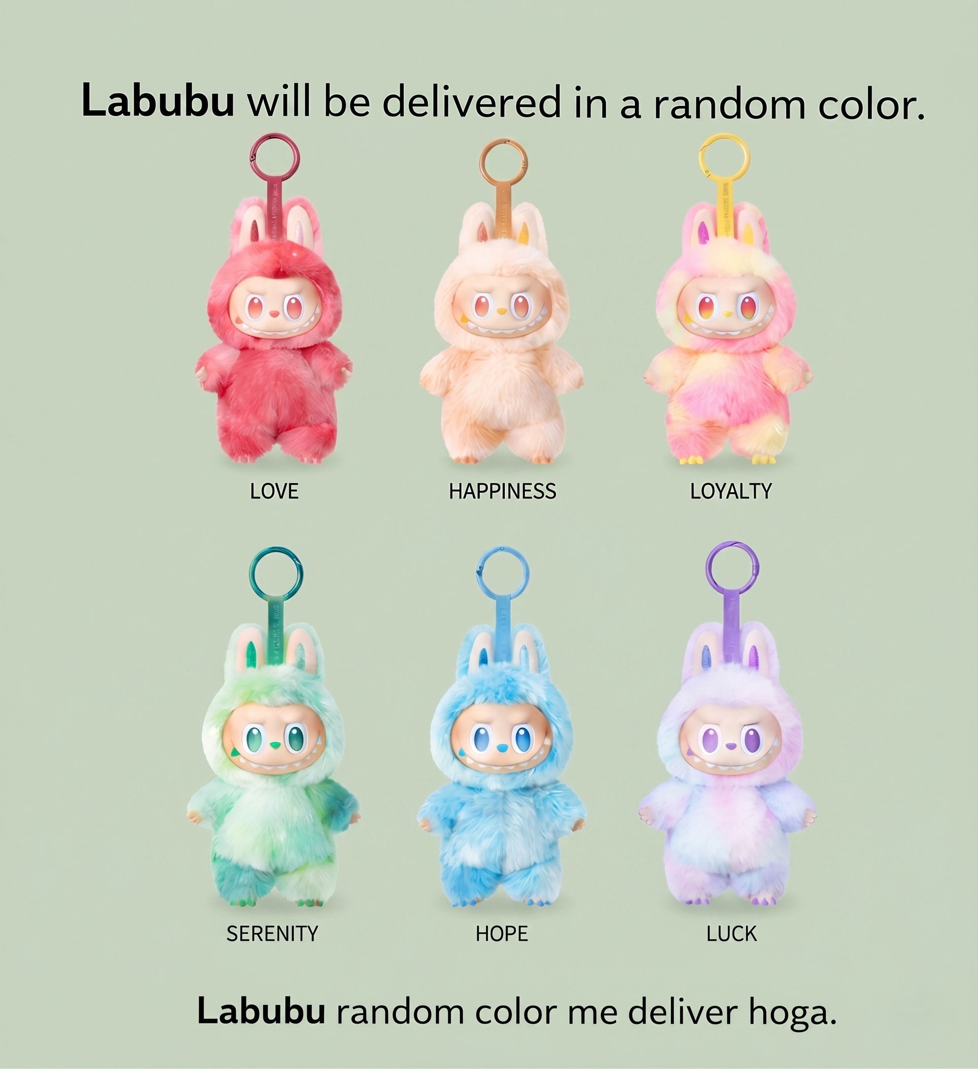 tfh labubu Labubu Catch Me If You Can Series Mini Plush Keychain Pendant - 17 cm-picture-38