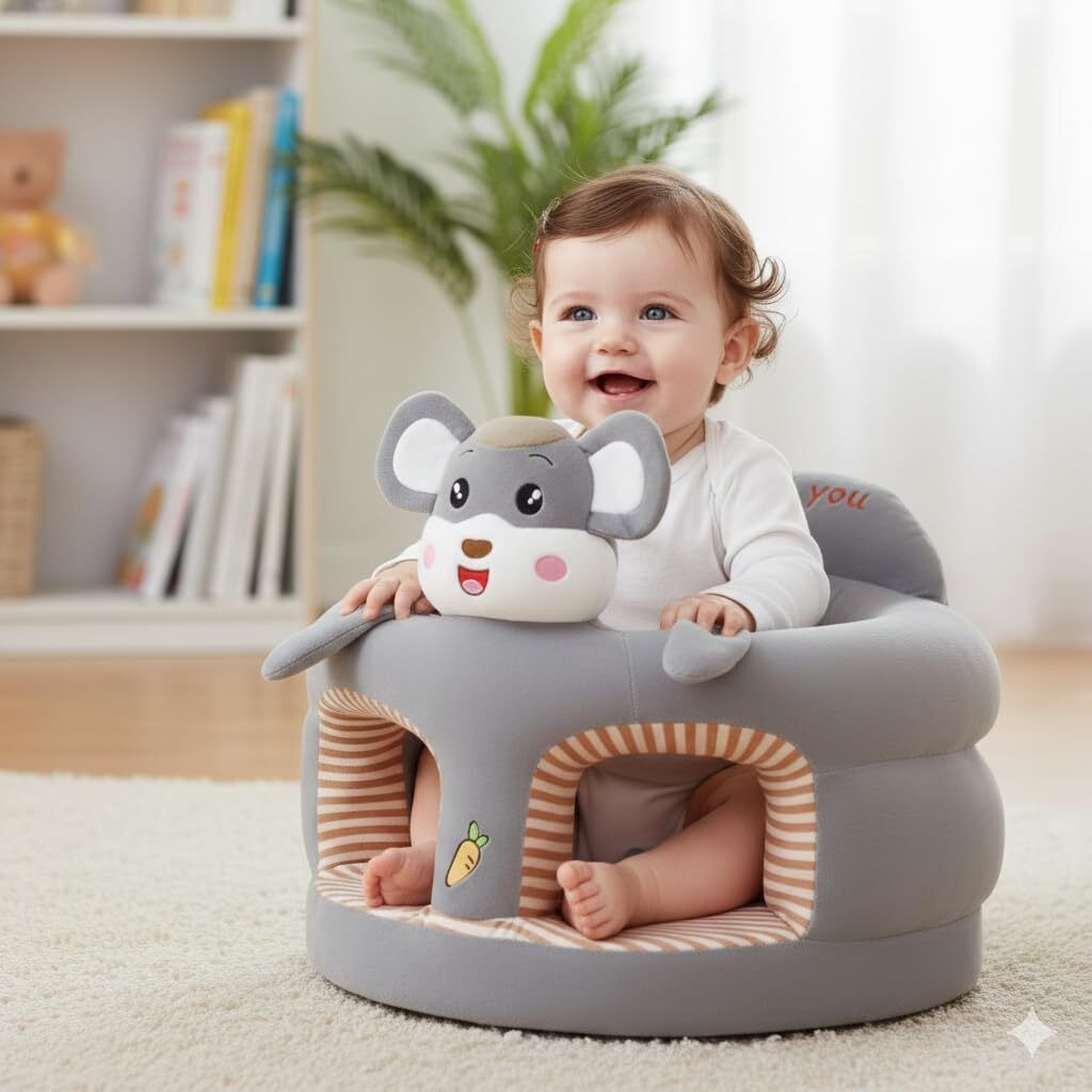 CAT SITTING SOFA/KIDS SITTING SOFA/BABY BED/GIFT FOR KIDS kids sitting sofa ROUND-image-2