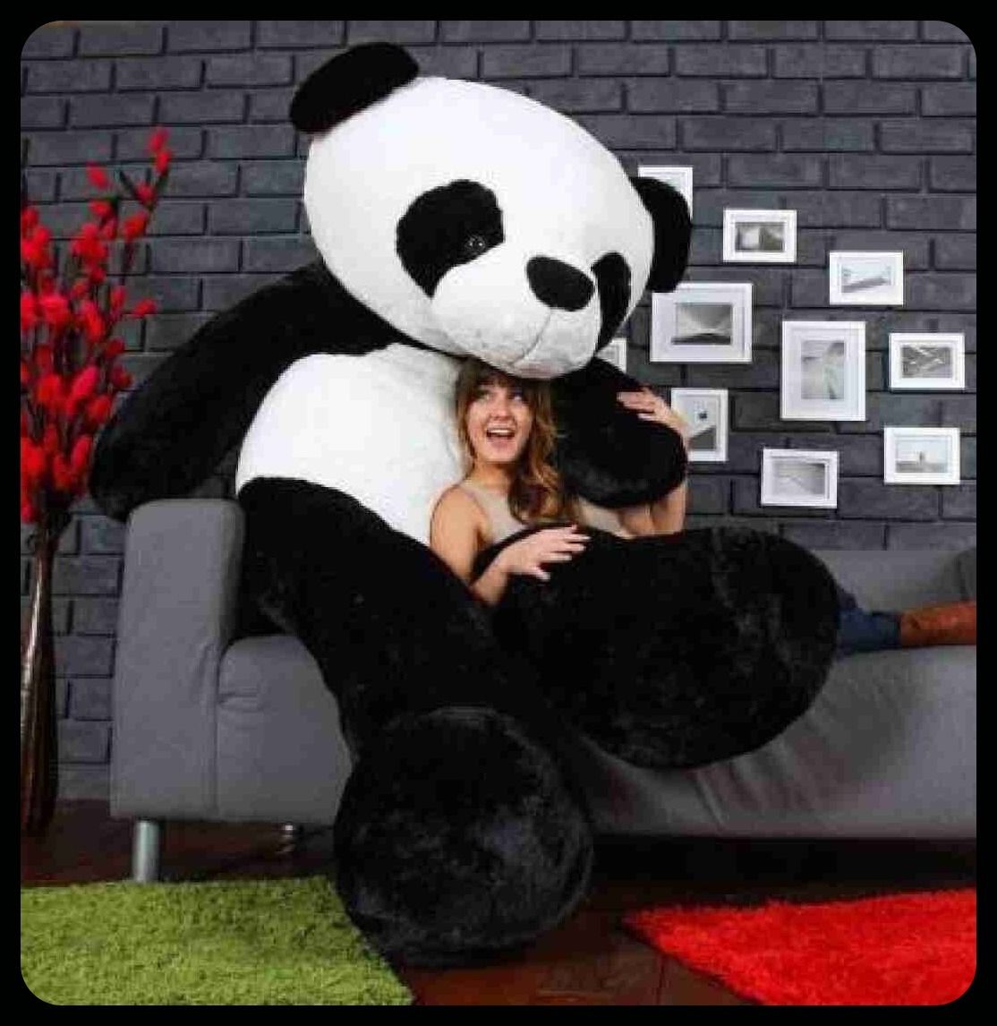 3 Feet Stuffed Spongy Hugable Cute Panda Teddy Bear - 91 cm - 91 cm-Toy - 91 cm-image-10