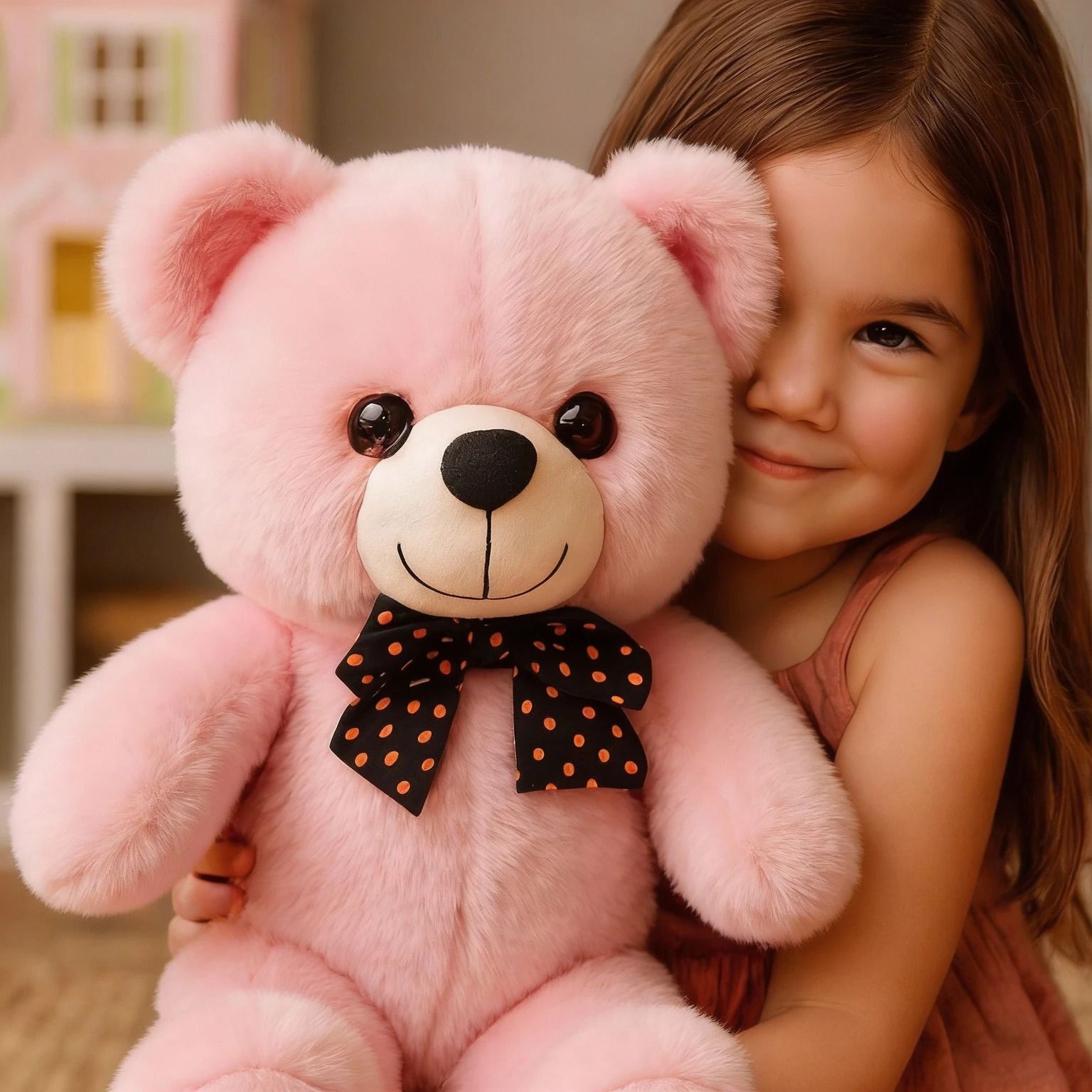 2 Feet Cute Pink Teddy Bear Soft Toy | Premium Plush Stuffed Animal for Girls - 61 cm-image-49