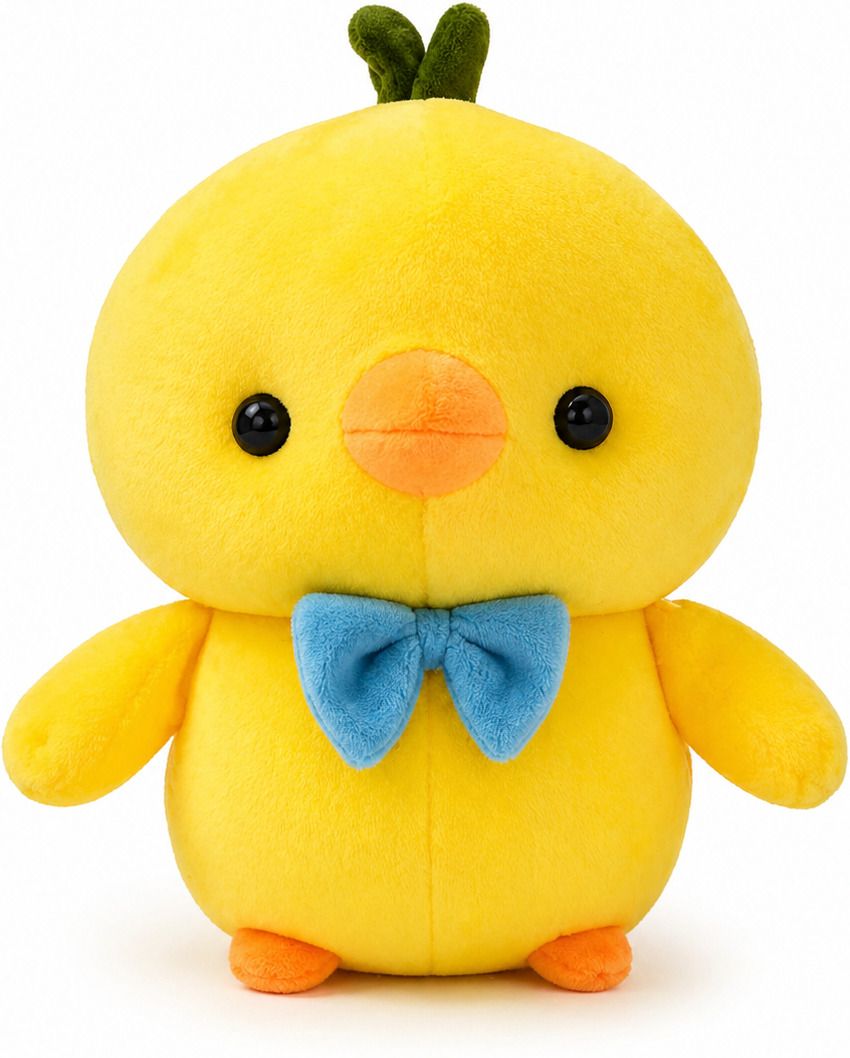 Cute Yellow Chick Plush Soft Toy for Kids | Ultra Soft Stuffed Animal - 25 cm-image-7
