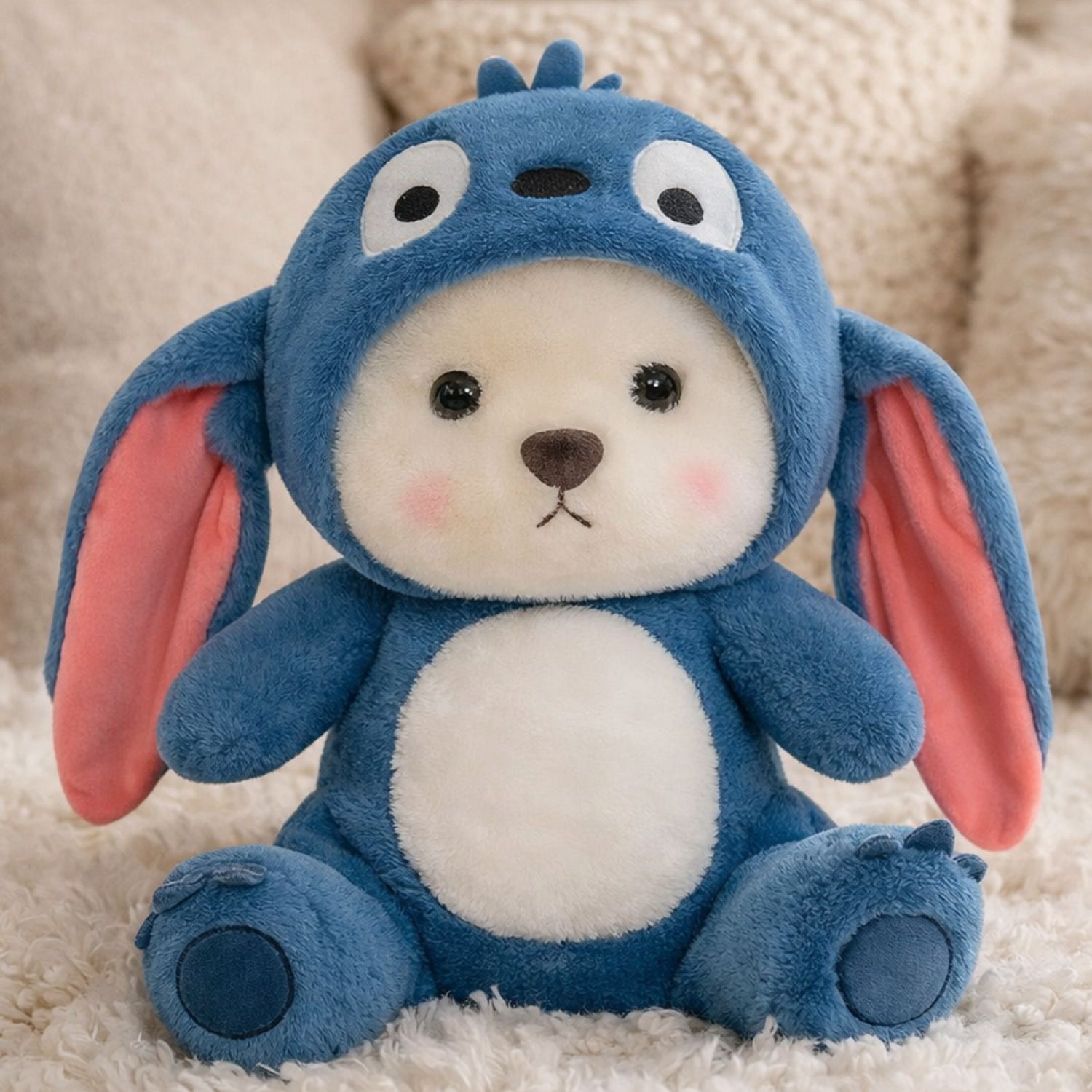 jr jack & rose Premium Blue Hoodie Plush Teddy Bear for Boys and Girls - 30 cm-picture-40