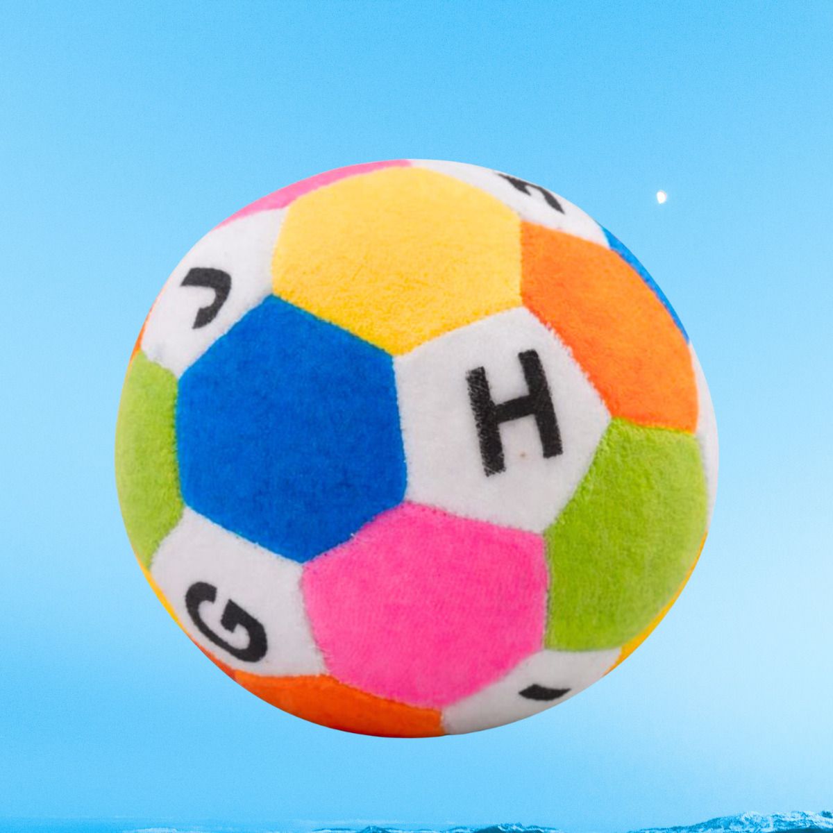 rooboo ABC Ball Soft Toy 14 cm Multicolor for Babies & Kids | Soft Plush Play Ball - 14 cm-picture-39