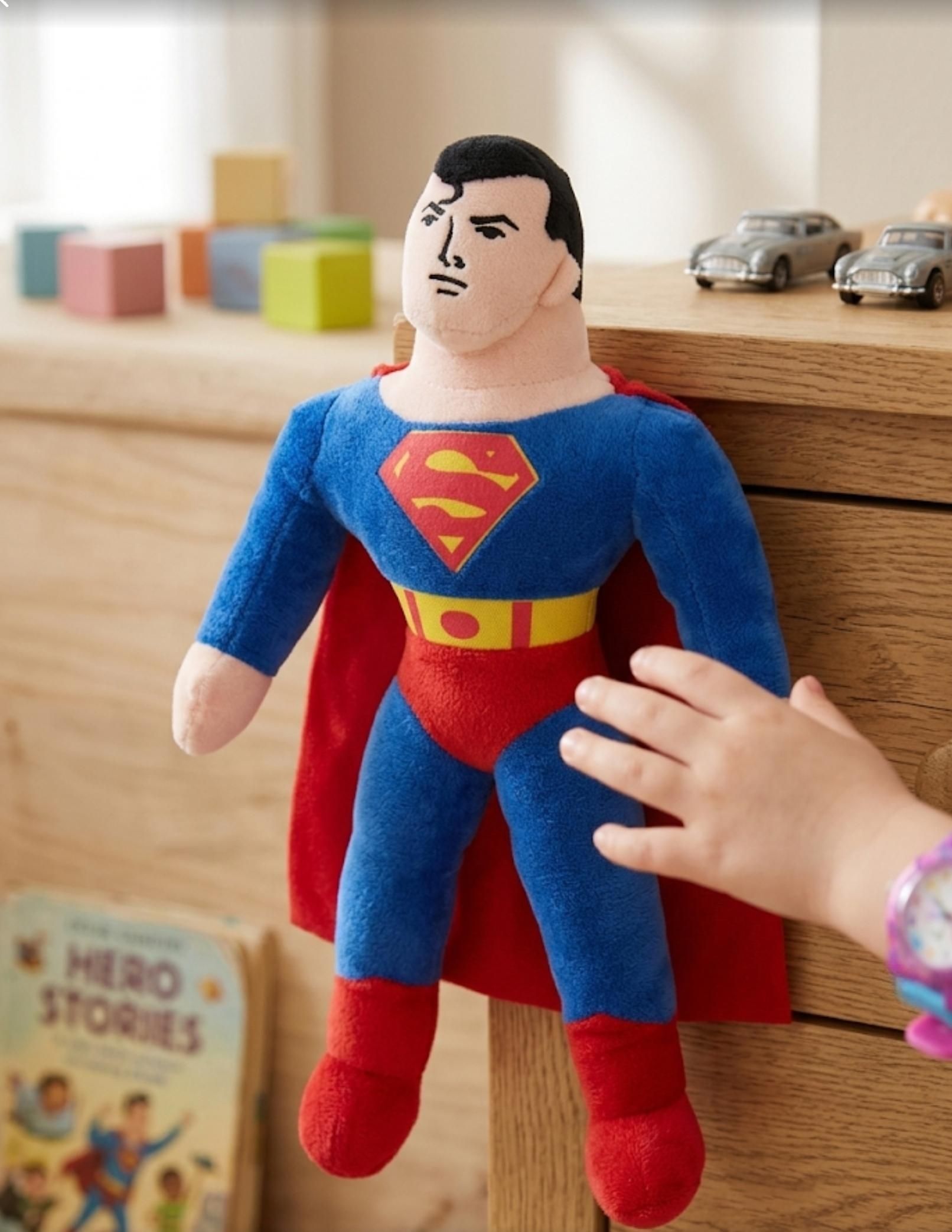 coming wave Superman Soft Toy Superhero super man Plush soft doll - 30 cm-picture-5