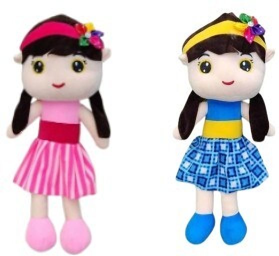 PINK &BLUE-DOLL- 25 cm
