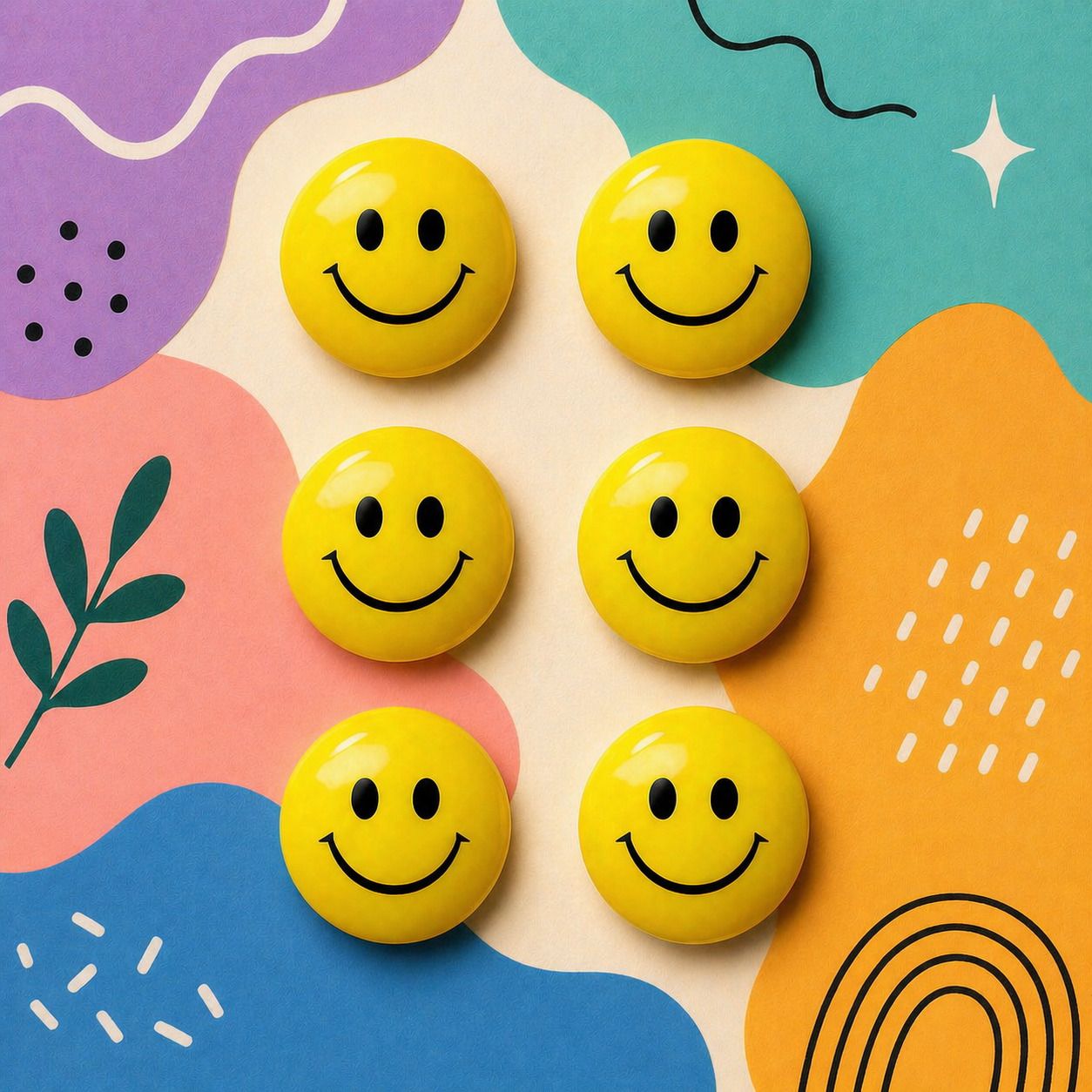 aalaina enterprises Foam Face Squeeze Stress Ball toys - Set of 6 - 7 cm-picture-16