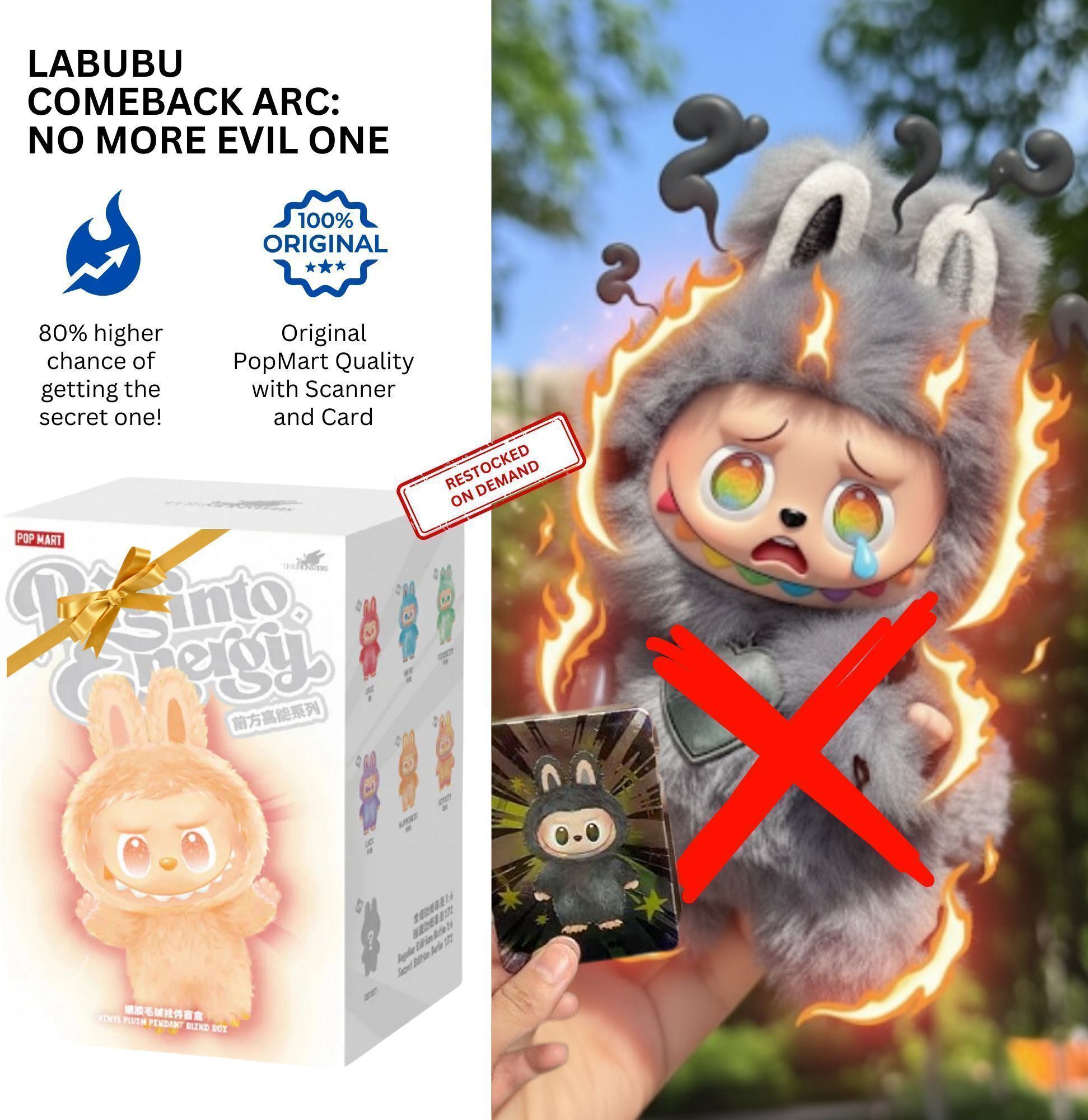 Labubu Random Vinyl Doll – The Monsters Big into Energy Collection_TY88 - 15 cm-image-37