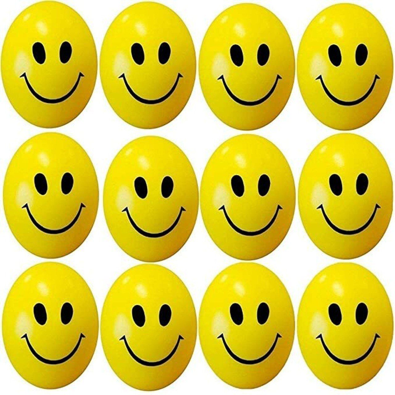 Lightweight Smiley Balls Stress Relief Squeeze Balls-12 - 3 inch-image-25