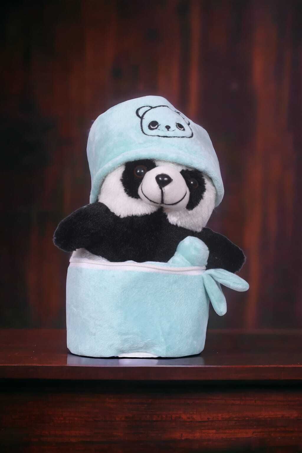 glypta kj jhg jh Soft Stuffed Huggable Bamboo Tube Panda Animal Toys for Kids - 25 cm-picture-11