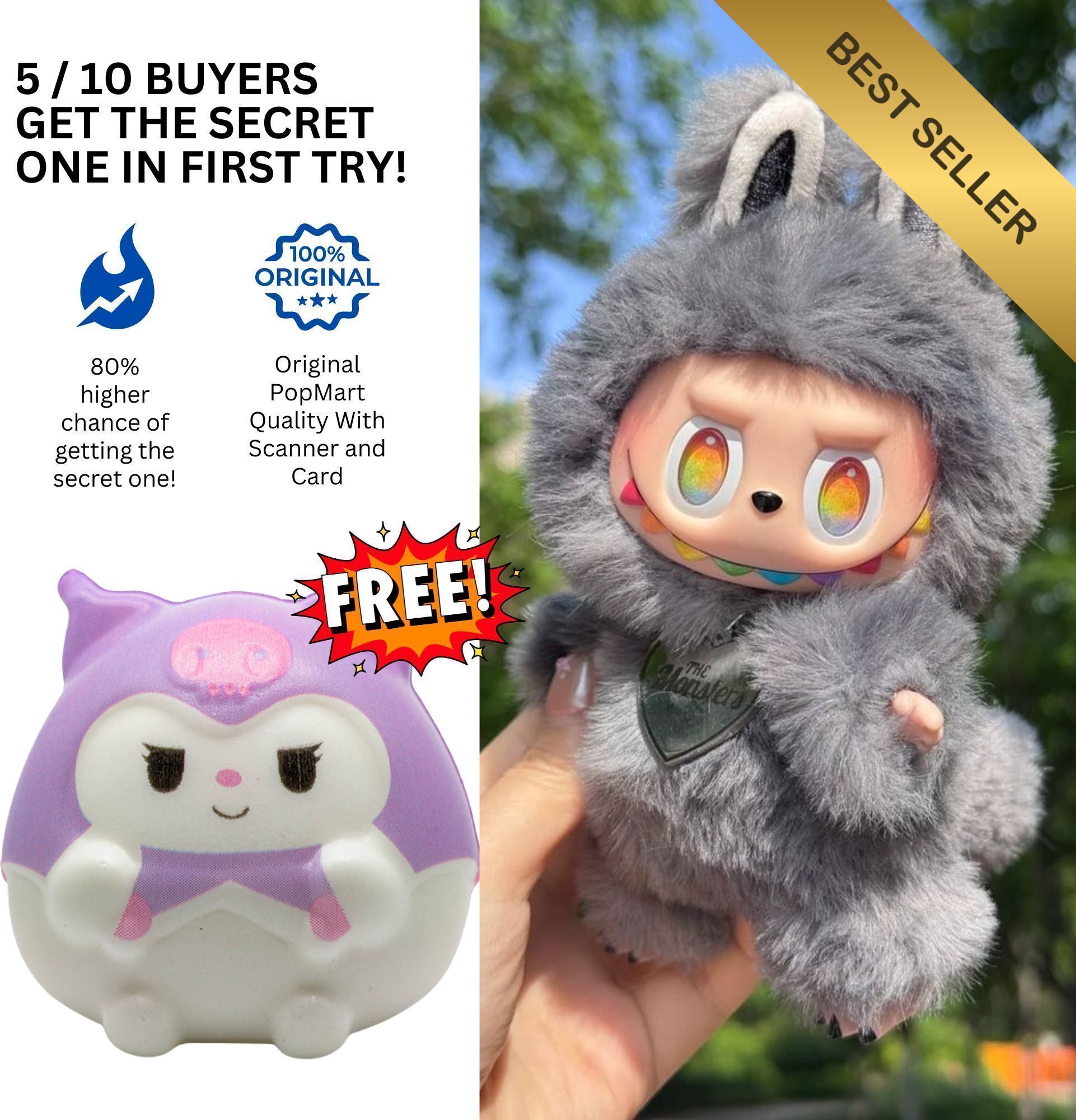 Labubu Doll The Monsters Tasty Macarons Vinyl Face Blind Box, Random Design_TY70 - 15 cm-image-40