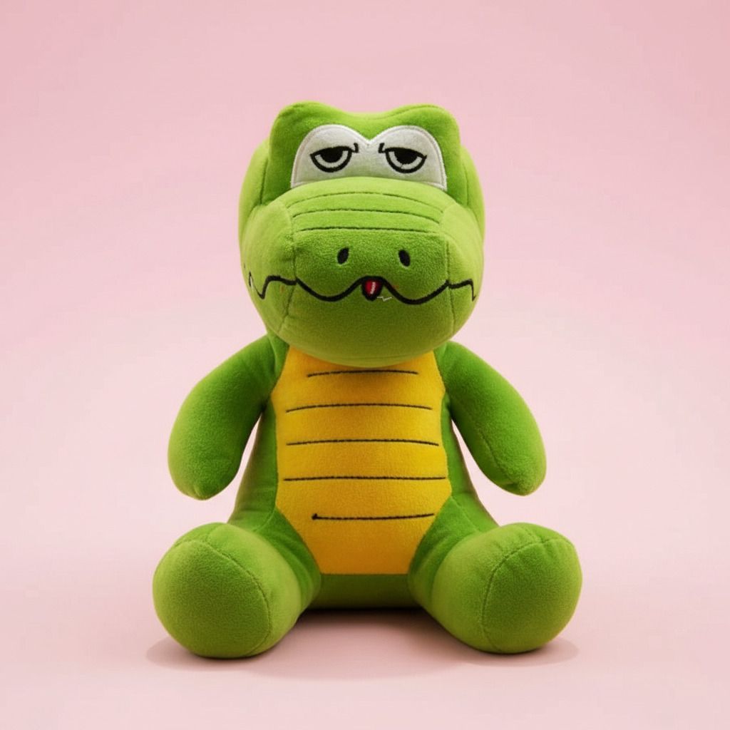 Kawaii Green Crocodile Plush Doll - 30 cm-image-13