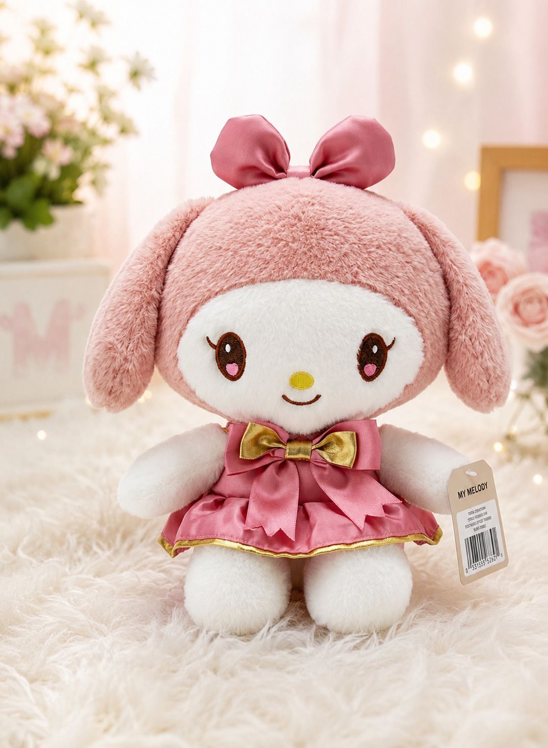Cute My Melody Plush Soft Toy | Pink Bunny Stuffed Doll with Bow Dress - 20 cm-image-37