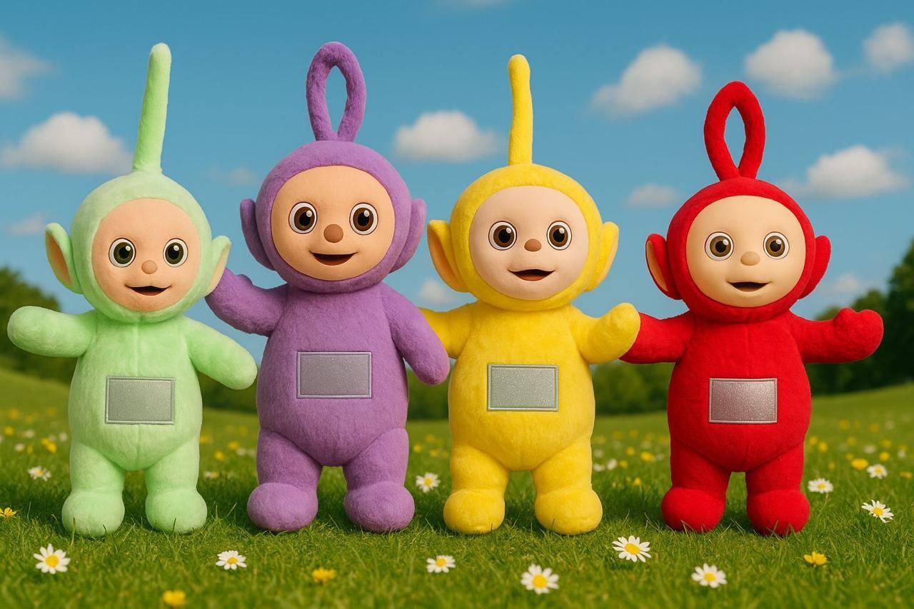 coming wave Plush Toys Set 4 Characters, Soft Stuffed Dolls in Green, Red, Yellow and Purple - 35 cm-picture-23