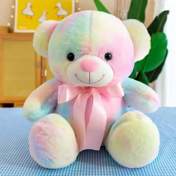 Rainbow Teddy bear- 33 cm-image-29