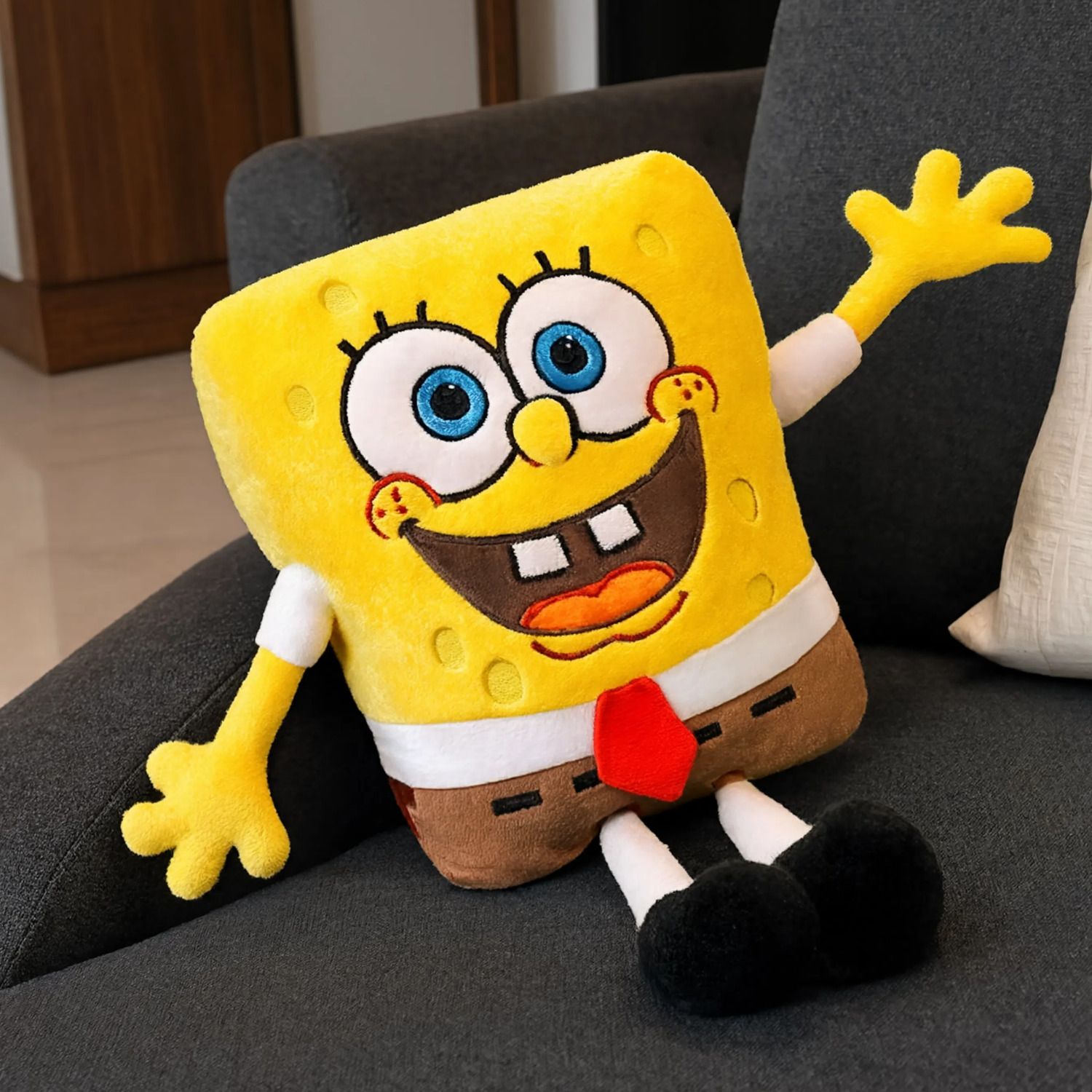 jr jack & rose Adorable Yellow Sponge Bob Stuffed Toy for Kids - 30 cm-picture-16