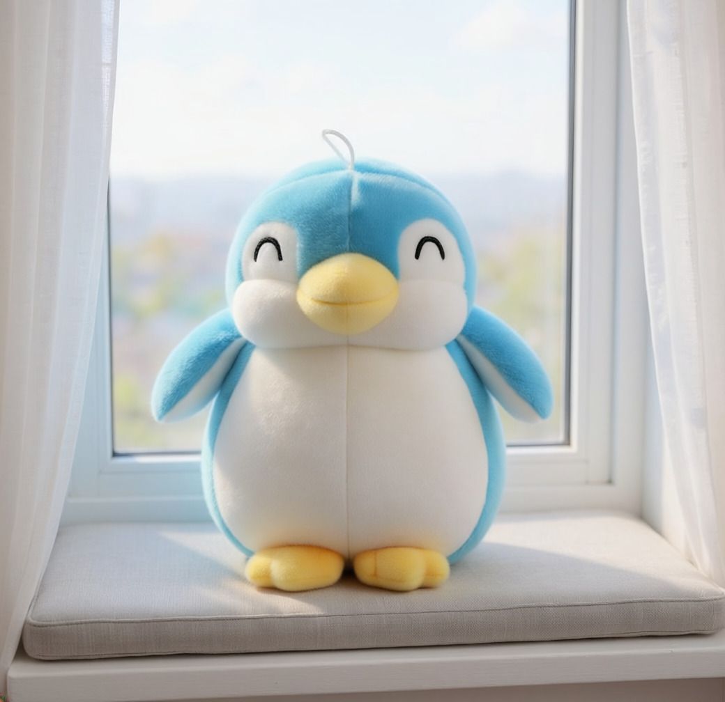 Premium Blue Penguin Plush - 30 cm-image-26
