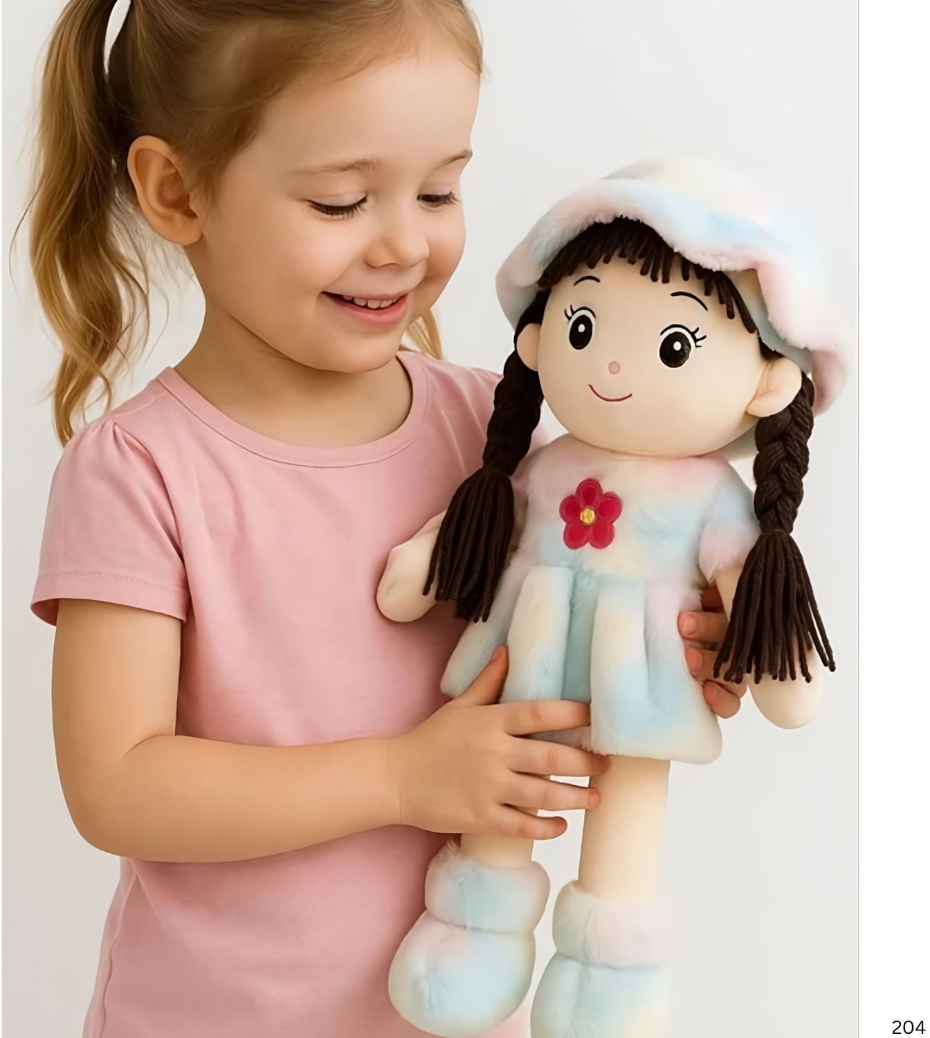 athravtoys Soft doll for kids Plush Stuffed Toy Colorful Dress cute gift for girls_A203 - 40 cm-picture-14