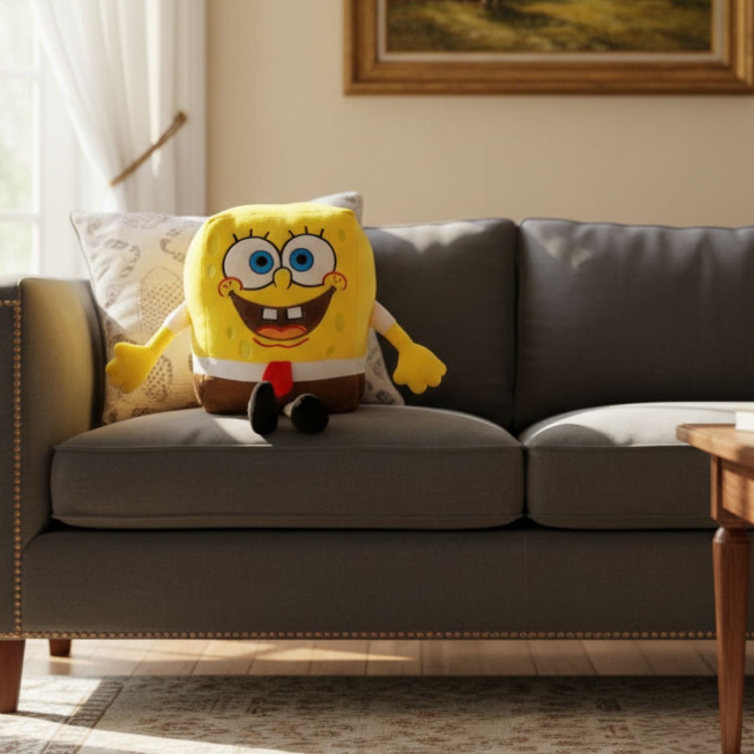 jr jack & rose Yellow Sponge Bob Premium Soft Toy for Boys & Girls - 30 cm-picture-14