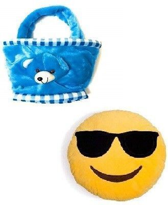 kpn New Soft Lovable Hugable For Emoji And Basket Bag Soft Toys For Kids Toys Bithda - 30 cm-picture-23
