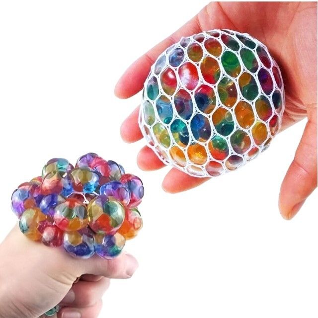 Mesh Ball For Kids, Squishy Ball, Stress Relief Hand Fidget Toy (Pack 1Pcs) - 6 cm
